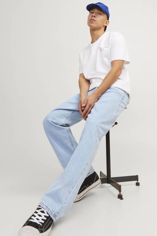 JACK & JONES JEANS INTELLIGENCE JJIEDDIE JJORIGINAL loose fit jeans light blue denim - Foto 3