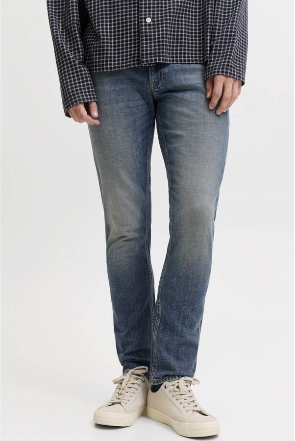 JACK & JONES JEANS INTELLIGENCE JJIGLEN JJDYLAN slim fit jeans blauw