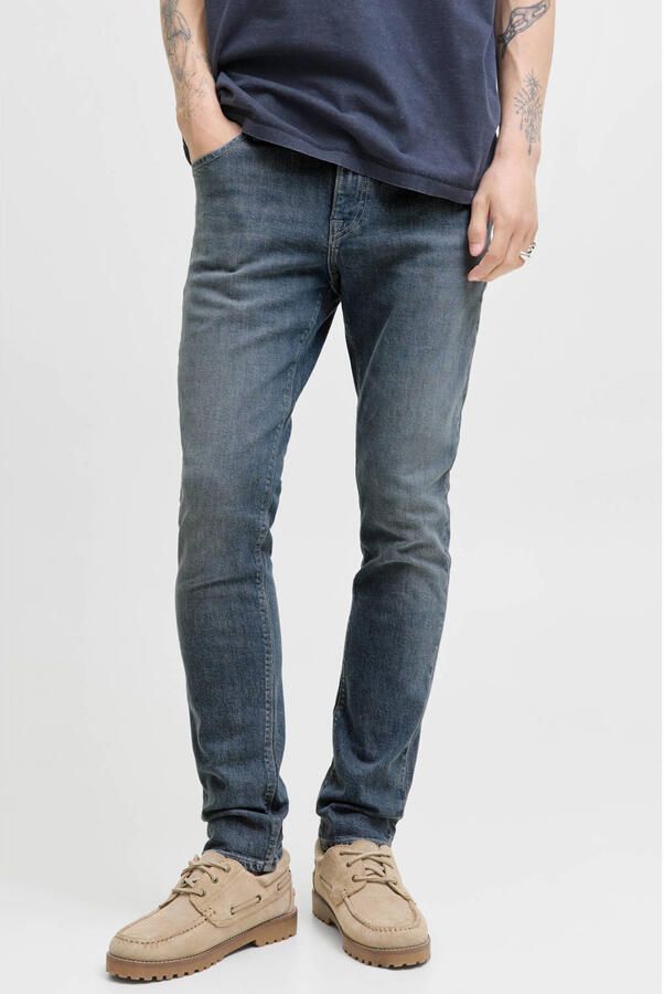 JACK & JONES JEANS INTELLIGENCE JJIGLENN JJFELIX slim fit jeans grey denim