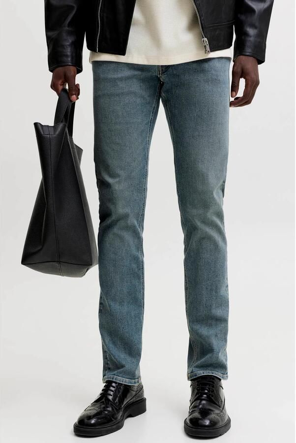 JACK & JONES JEANS INTELLIGENCE JJIGLENN JJORIGINAL slim fit jeans blauw