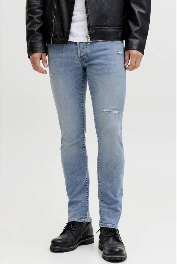 JACK & JONES JEANS INTELLIGENCE JJIGLENN JJORIGINAL slim fit jeans blue denim
