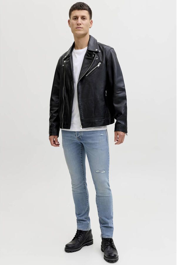 JACK & JONES JEANS INTELLIGENCE JJIGLENN JJORIGINAL slim fit jeans blue denim - Foto 3