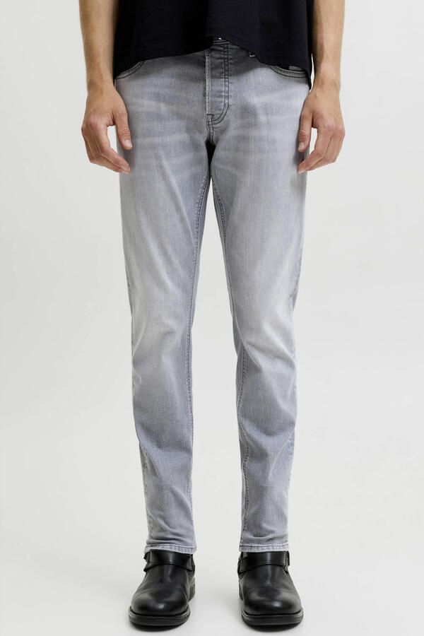 JACK & JONES JEANS INTELLIGENCE JJIGLENN JJORIGINAL slim fit jeans grijs