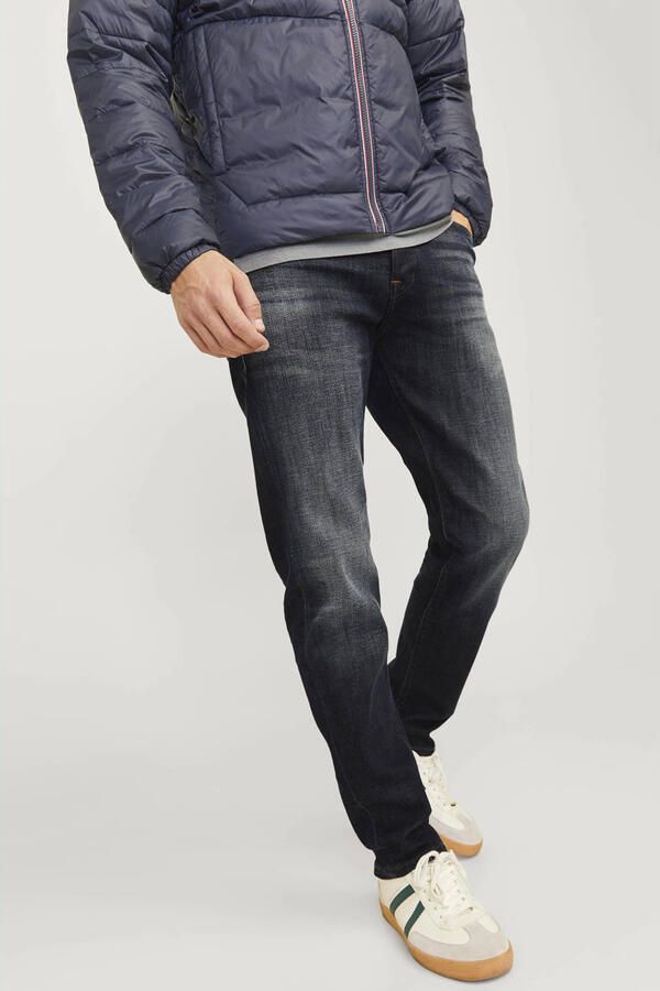 JACK & JONES JEANS INTELLIGENCE JJIMIKE JJCADE tapered fit jeans blue denim