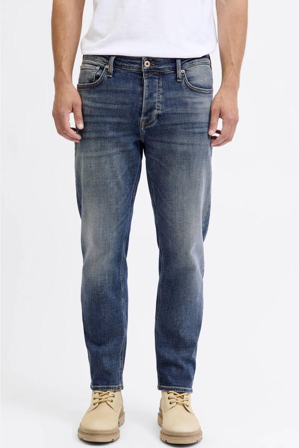 JACK & JONES JEANS INTELLIGENCE JJIMIKE JJCOOPER tapered jeans blue denim