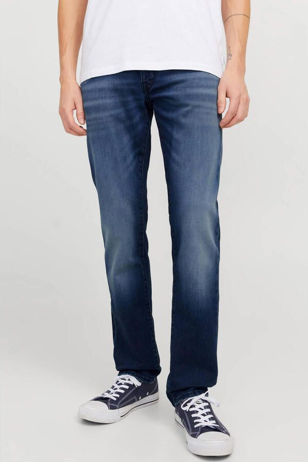 Jack & Jones Tapered jeans JJIMIKE met stretch used-look en comfortabele pasvorm