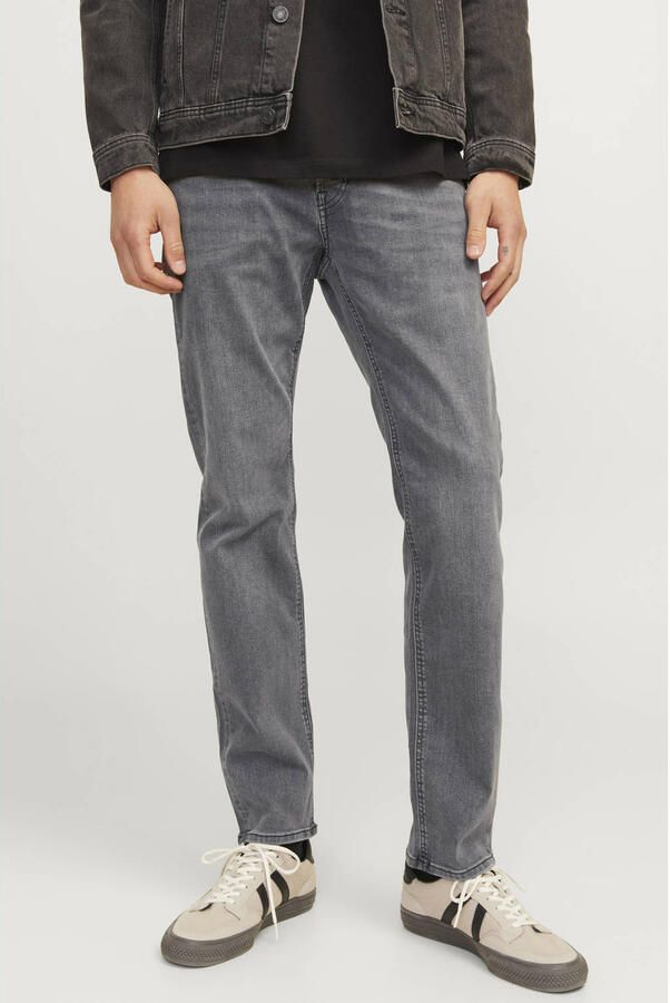 JACK & JONES JEANS INTELLIGENCE JJIMIKE JJORIGINAL tapered jeans black denim