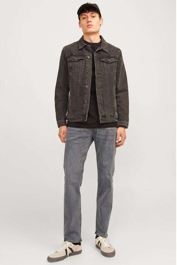 JACK & JONES JEANS INTELLIGENCE JJIMIKE JJORIGINAL tapered jeans black denim - Foto 2