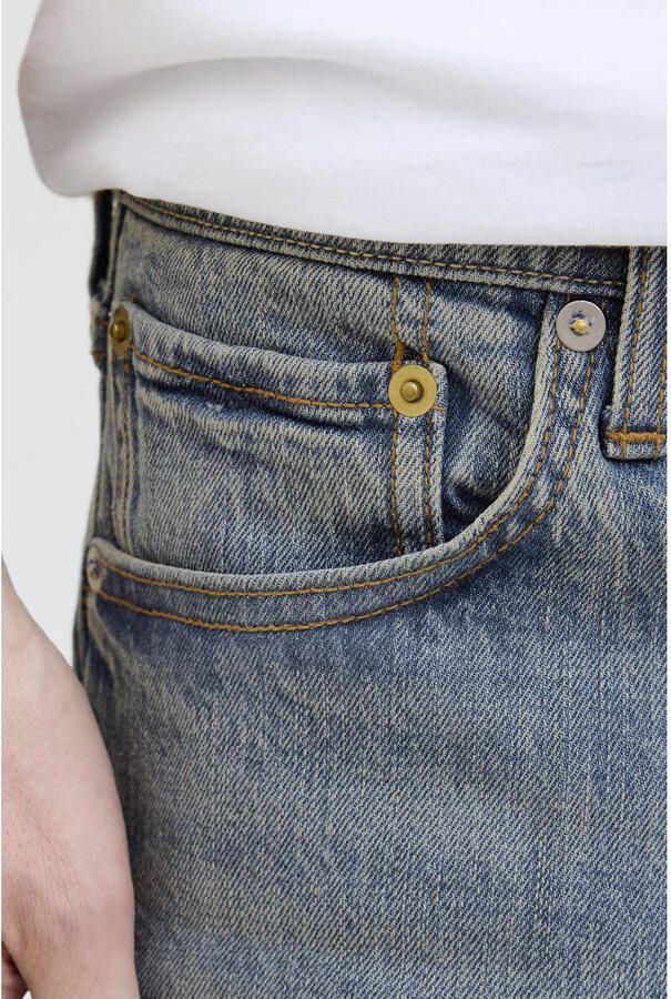 JACK & JONES JEANS INTELLIGENCE JJIMIKE JJORIGINAL tapered jeans blue denim