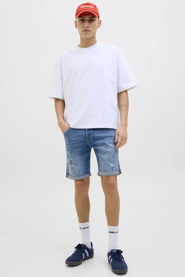 JACK & JONES JEANS INTELLIGENCE JJIRICK JJFOX denim regular short blue denim - Foto 3