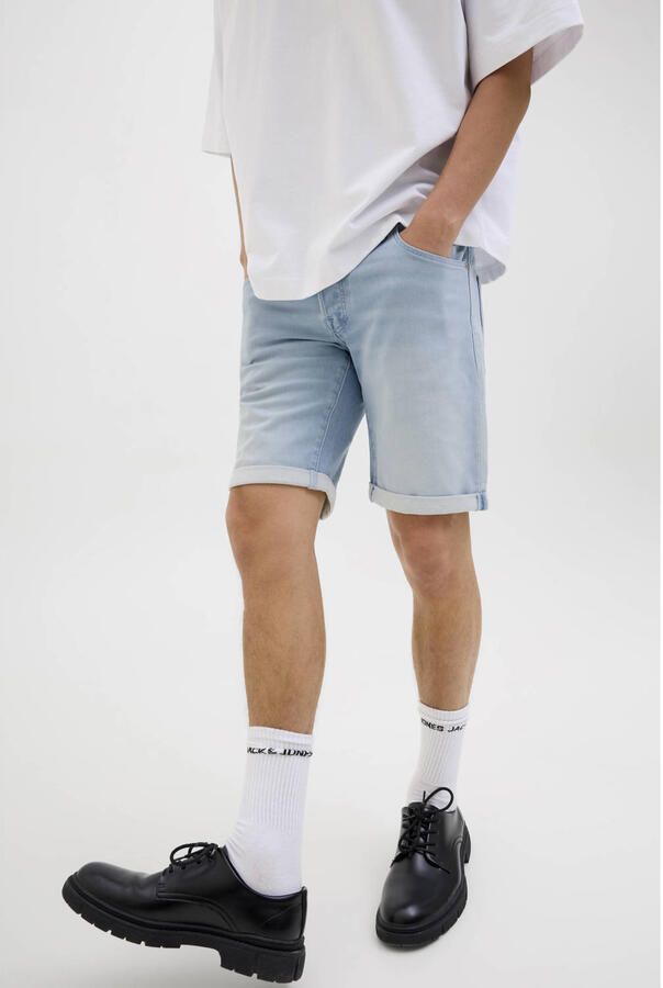 JACK & JONES JEANS INTELLIGENCE JJIRICK JJICON denim regular short light blue denim - Foto 2