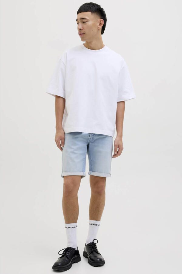 JACK & JONES JEANS INTELLIGENCE regular fit denim short light blue denim - Foto 3