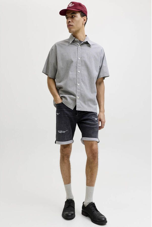 JACK & JONES JEANS INTELLIGENCE JJIRICK JJICON denim regular short black denim - Foto 3