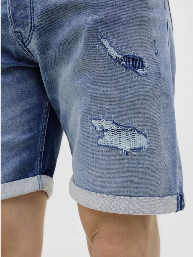 JACK & JONES JEANS INTELLIGENCE JJIRICK JJICON denim regular short blue denim - Foto 4
