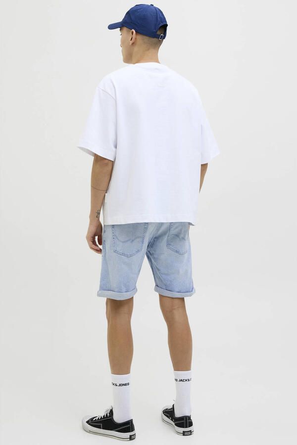JACK & JONES JEANS INTELLIGENCE JJIRICK JJIORIGINAL denim regular short light blue denim - Foto 4