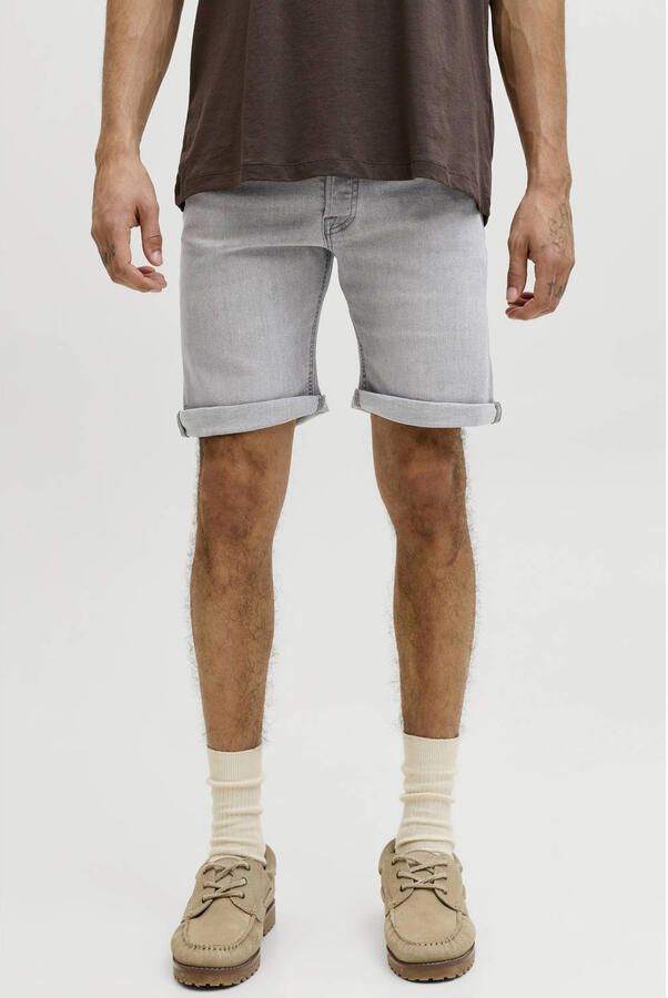 JACK & JONES JEANS INTELLIGENCE JJIRICK JJORIGINAL regular short grey denim (set van 2)