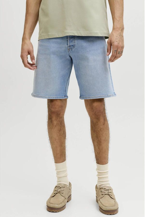 JACK & JONES JEANS INTELLIGENCE JJIRICK JJORIGINAL regular short medium blue denim (set van 2)