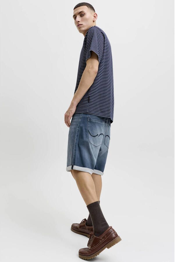 JACK & JONES JEANS INTELLIGENCE JJITONY JJASHER relaxed short medium blue denim - Foto 3