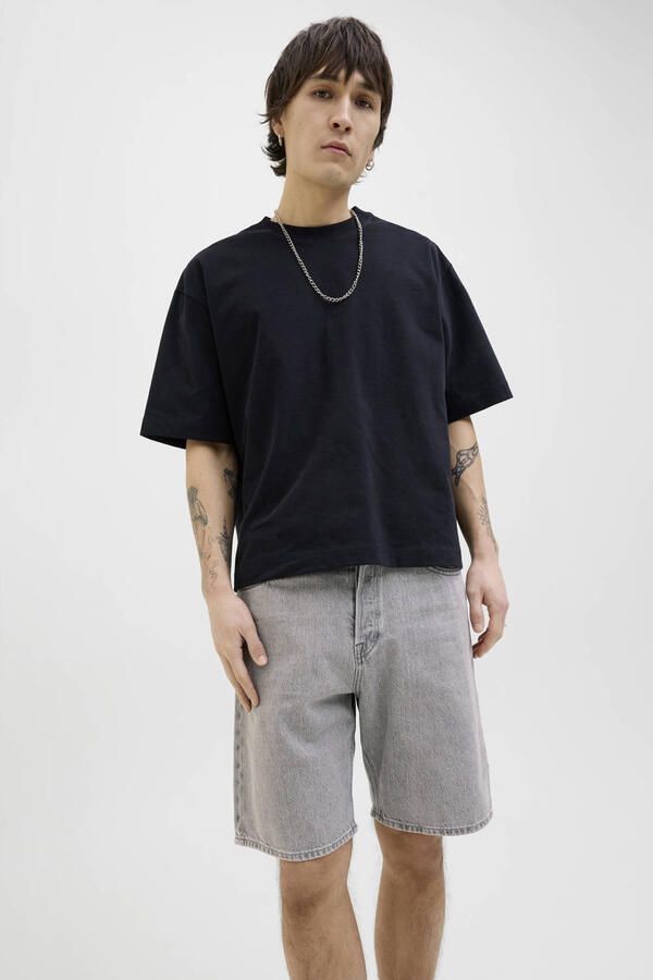 Jack & jones Baggy fit korte jeans in 5-pocketmodel model 'ALEX'