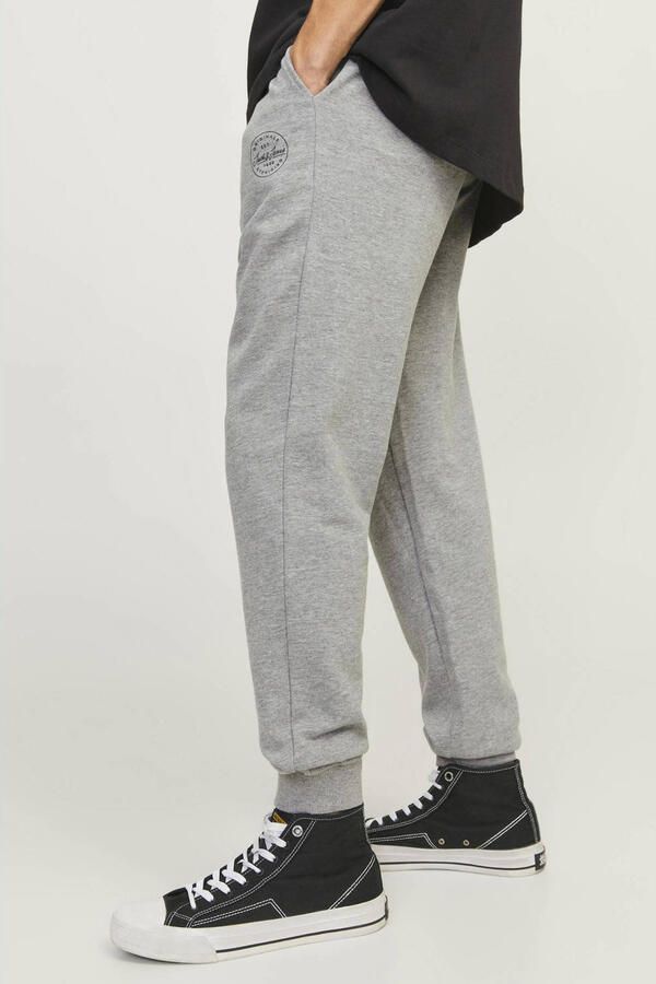 JACK & JONES JEANS INTELLIGENCE regular fit broek JJIGORDON JJSHARK light grey melange - Foto 3