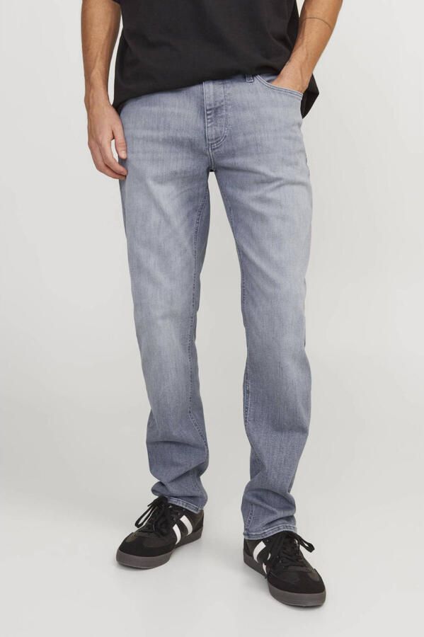 JACK & JONES JEANS INTELLIGENCE regular fit jeans JJICLARK JJEVAN grey denim