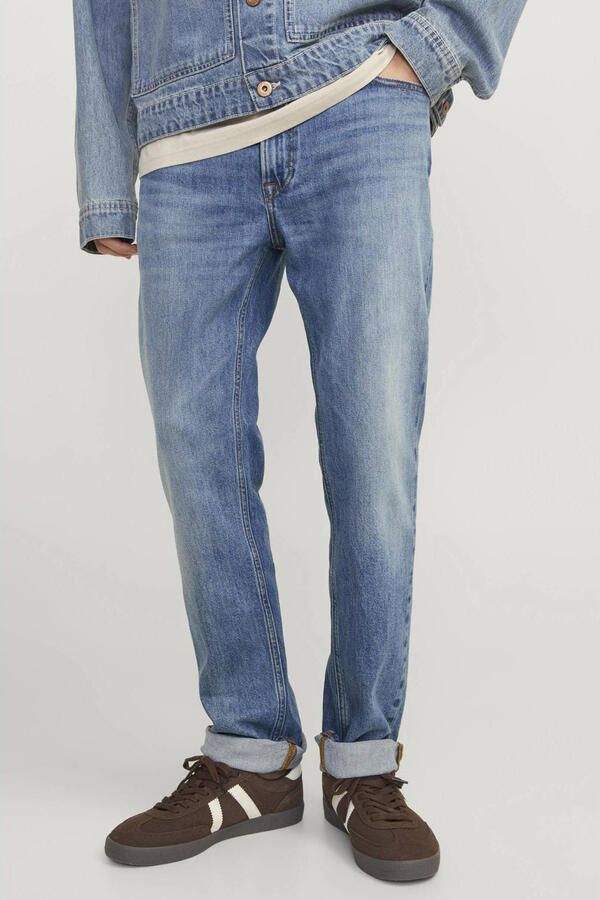 Jack & Jones Regular fit jeans JJICLARK in used-look stretchcomfort en lage taille