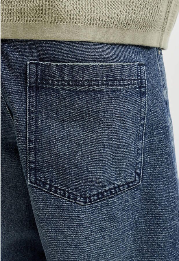 JACK & JONES JEANS INTELLIGENCE relaxed fit denim short donkerblauw - Foto 2