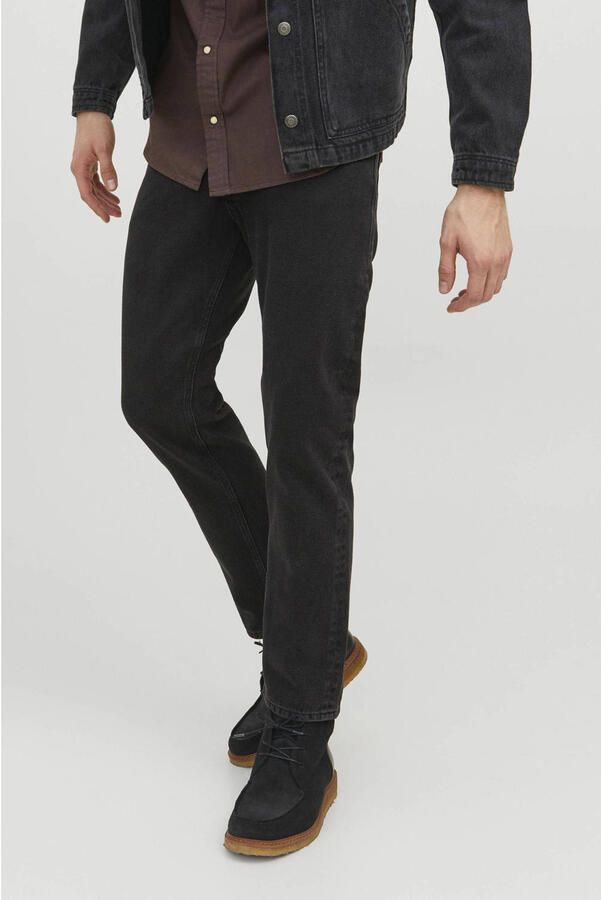 JACK & JONES JEANS INTELLIGENCE relaxed fit jeans JJICHRIS JJORIGINAL black denim