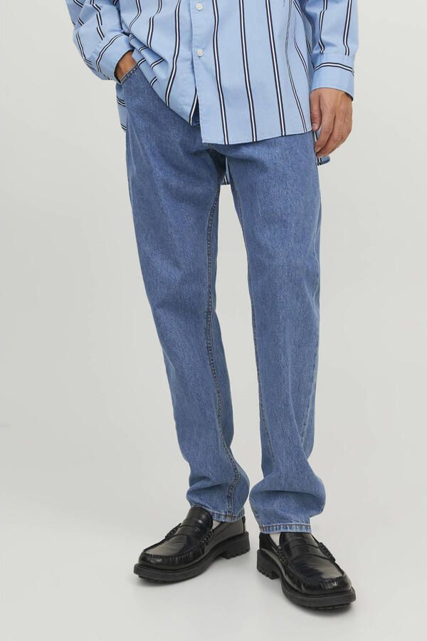 JACK & JONES JEANS INTELLIGENCE JJICHRIS JJORIGINAL relaxed loose fit jeans blue denim