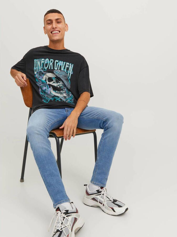 Jack & Jones Skinny fit jeans JJILIAM Skinny jeans met used-wassing voor slank silhouet