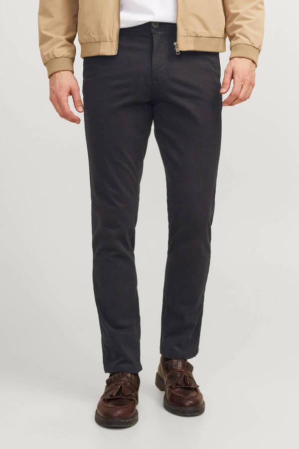 JACK & JONES JEANS INTELLIGENCE slim fit it chino JJIMARCO JJBOWIE zwart - Foto 3