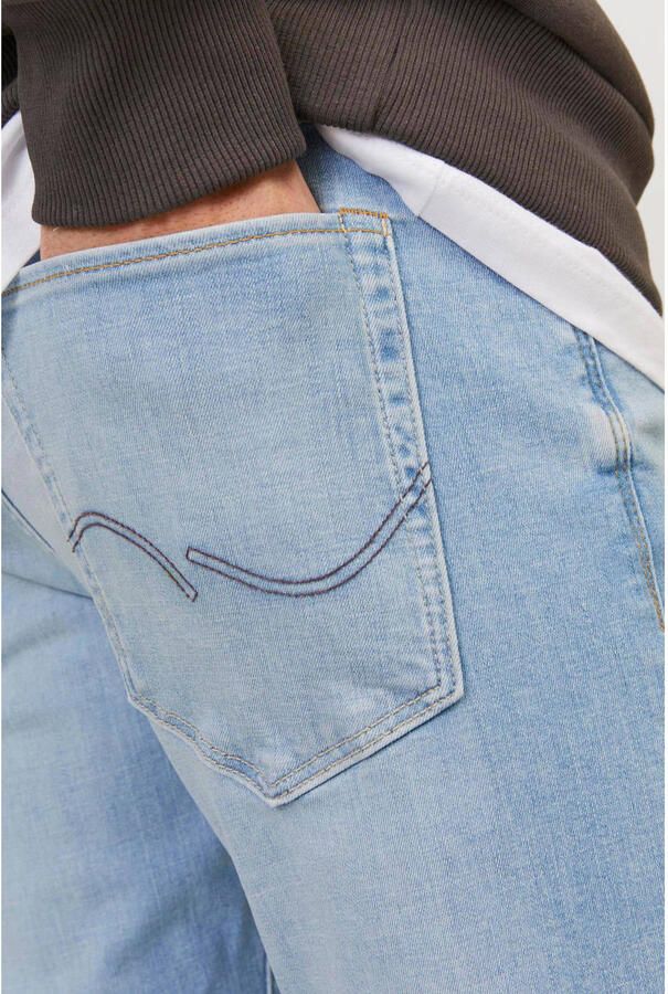 JACK & JONES JEANS INTELLIGENCE slim fit jeans JJIGLENN blue denim