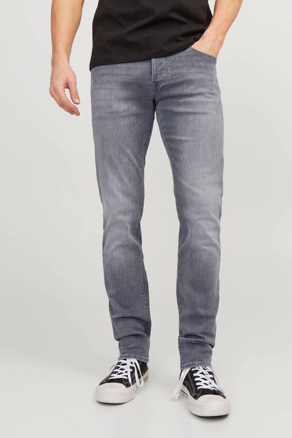 JACK & JONES JEANS INTELLIGENCE slim fit jeans JJIGLENN JJICON grey denim - Foto 4