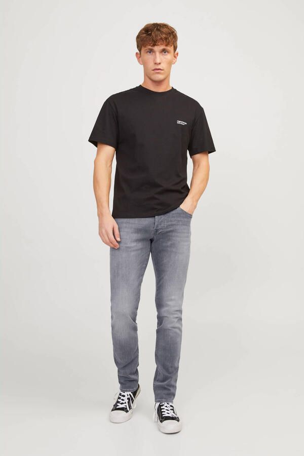 JACK & JONES JEANS INTELLIGENCE slim fit jeans JJIGLENN JJICON grey denim - Foto 3