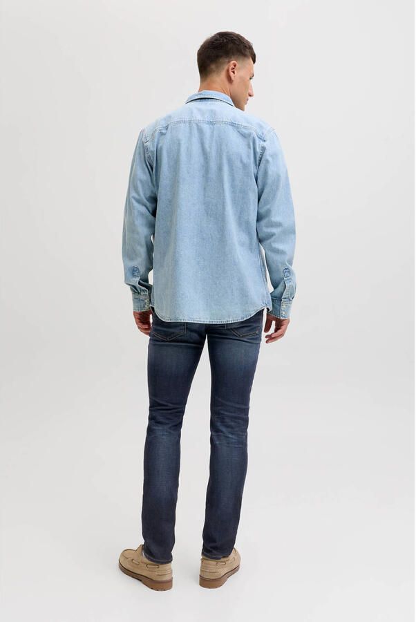 JACK & JONES JEANS INTELLIGENCE slim straight fit jeans JJITIM JJORIGINAL blue denim - Foto 2