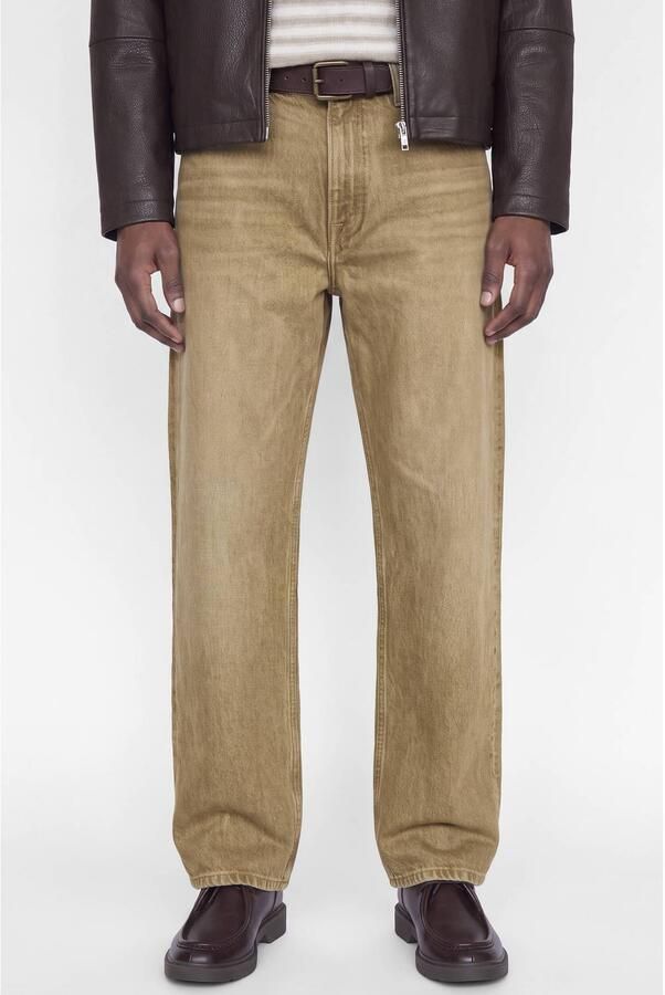 JACK & JONES JEANS INTELLIGENCE straight leg loose fit jeans bruin denim