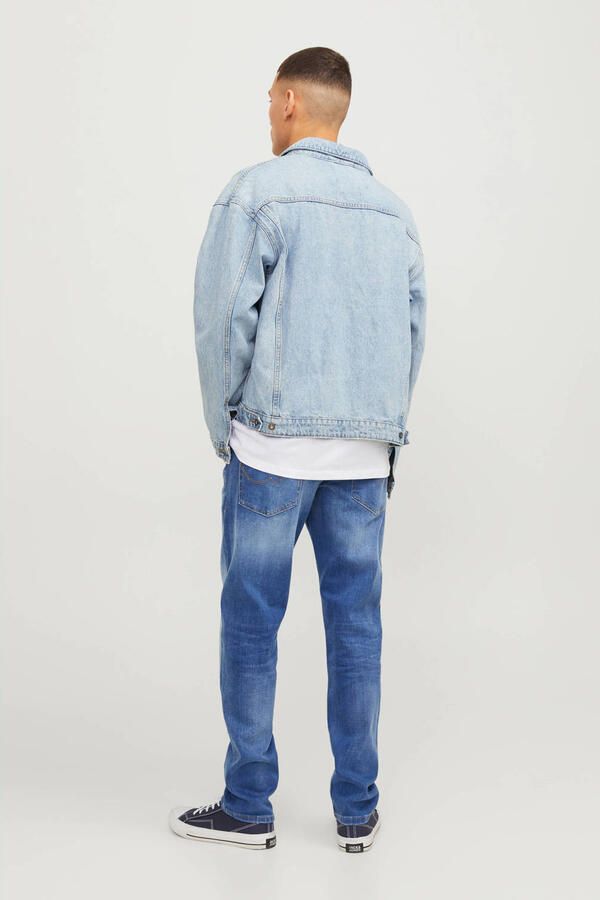 JACK & JONES JEANS INTELLIGENCE tapered fit jeans JJIMIKE JJORIGINAL blue denim - Foto 2