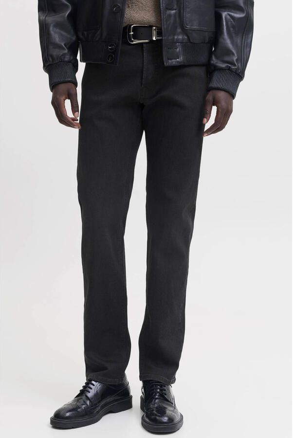 JACK & JONES JEANS INTELLIGENCE tapered jeans zwart