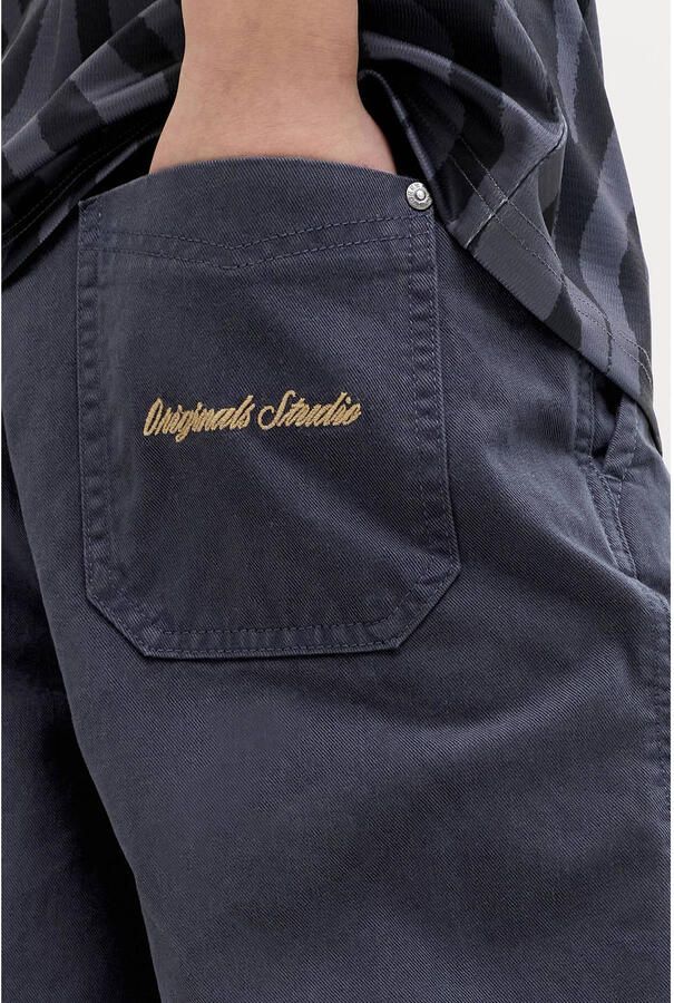 JACK & JONES JUNIOR baggy casual broek donkerblauw - Foto 2