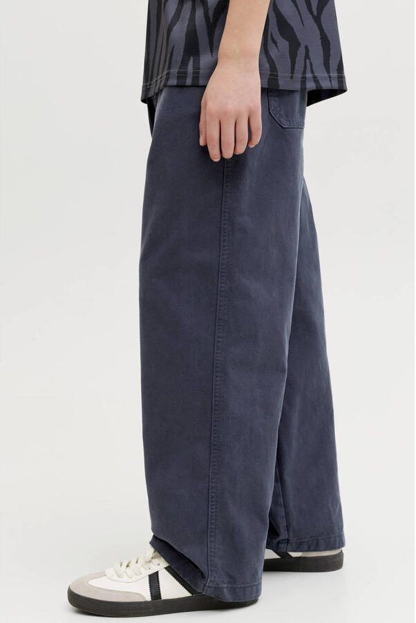 JACK & JONES JUNIOR baggy casual broek donkerblauw - Foto 3