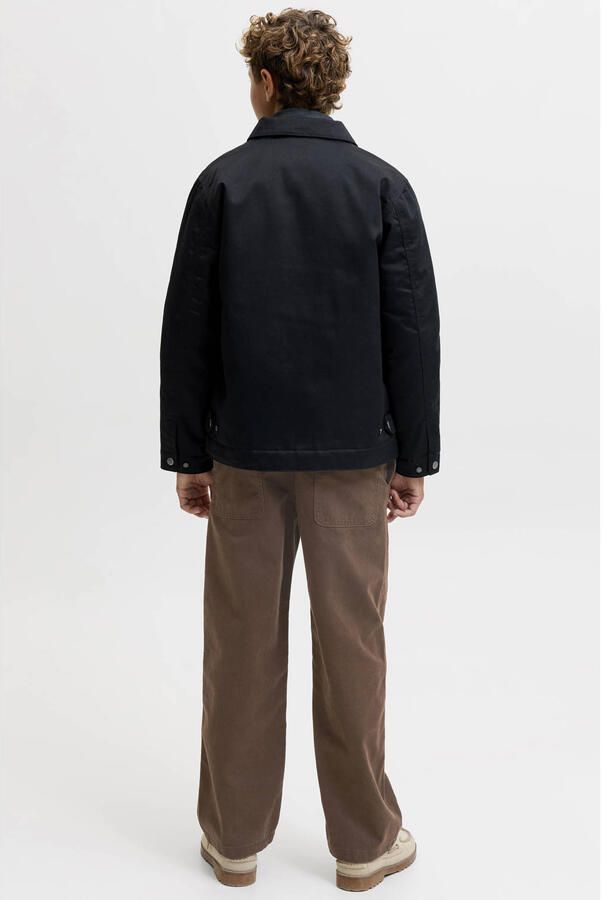 JACK & JONES JUNIOR baggy casual broek donkerbruin - Foto 2