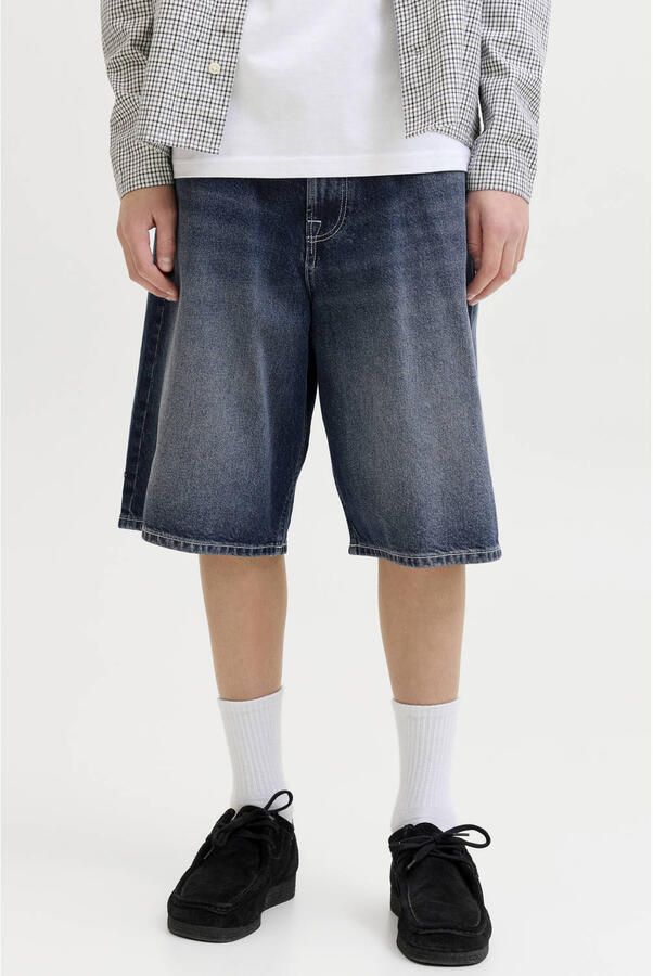 Jack & jones Extra baggy fit jeansshort met steekzakken