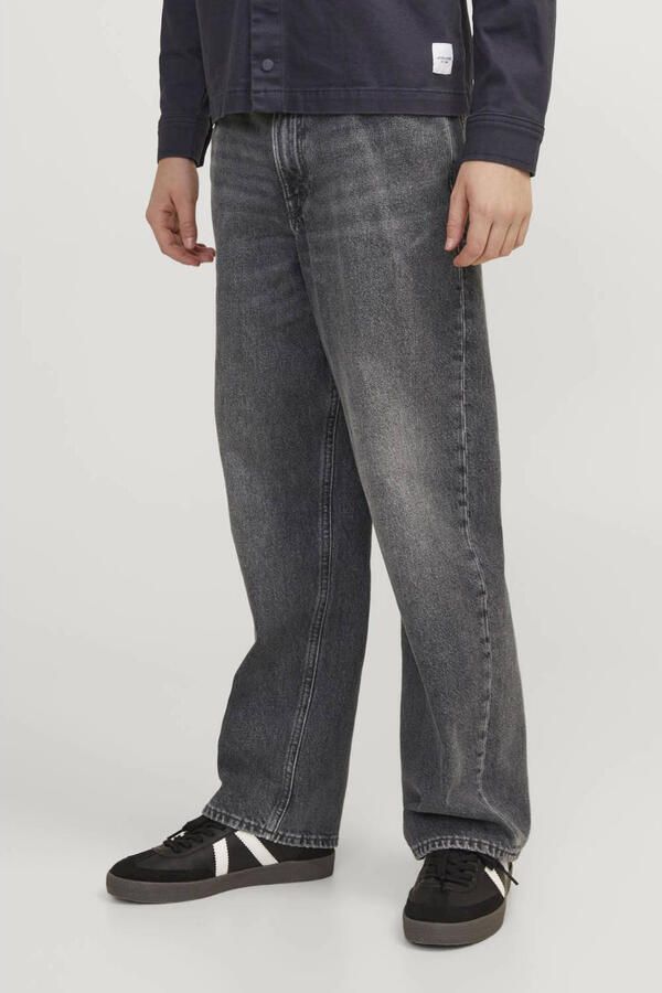 Jack & jones JUNIOR loose fit jeans JJIALEX JJORIGINAL grey denim Grijs 140 - Foto 2