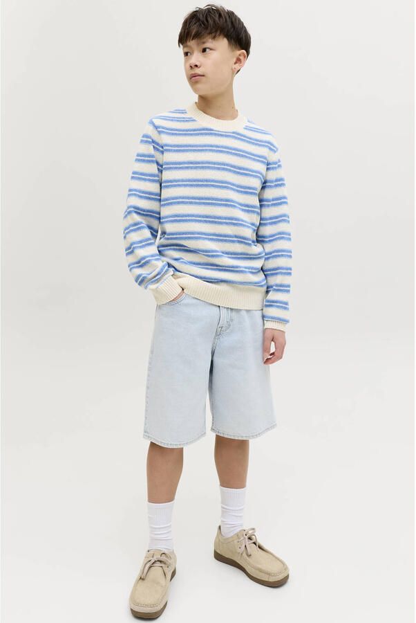 JACK & JONES JUNIOR baggy high waist short light blue denim - Foto 2