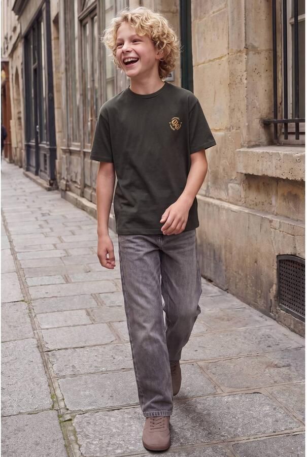 JACK & JONES JUNIOR baggy jeans JJIALEX JJCREW grijs Jongens Denim Effen - Foto 2