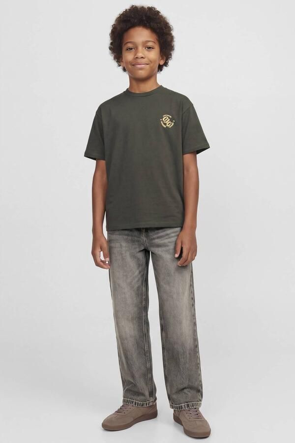 JACK & JONES JUNIOR baggy jeans JJIALEX JJCREW grijs Jongens Denim Effen - Foto 3
