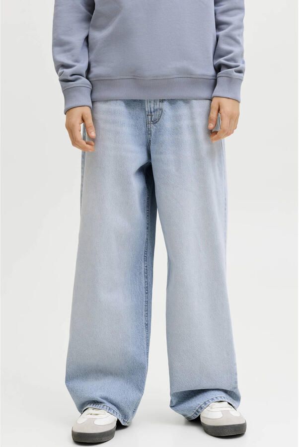 JACK & JONES JUNIOR baggy jeans lichtblauw denim