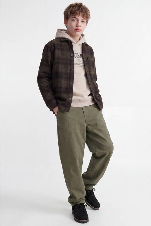 JACK & JONES JUNIOR barrel sweatpants groen Broek Jongens Katoen Effen - Foto 3