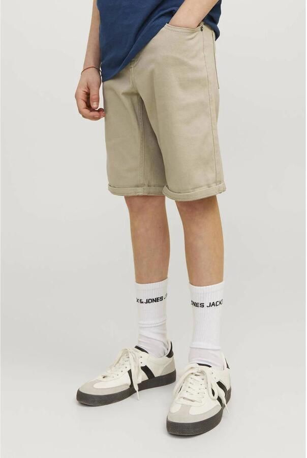 Jack & jones JUNIOR bermuda JPSTRICK JJORIGINAL lichtzand Korte broek Beige Jongens Stretchkatoen 128 - Foto 2