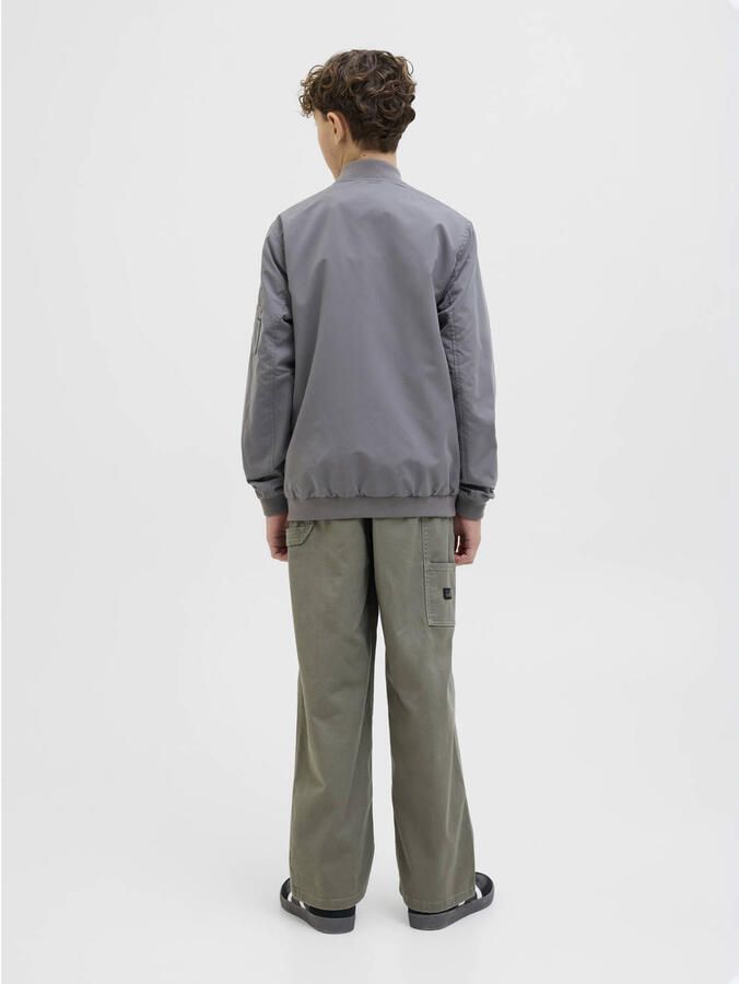 Jack & Jones Junior Bomberjack JJERUSH windafstotend en onderhoudsvriendelijk effen modieus regular fit web opstaande kraag